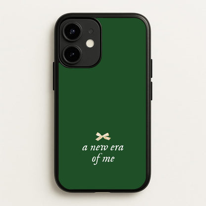 Coquette A New Era Of Me Green  - Clean Girl Aesthetic Phone Case for iPhone 12 Mini