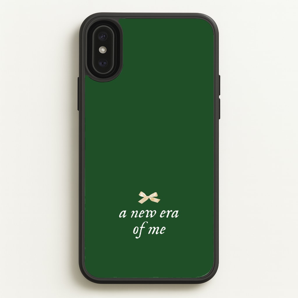 Coquette A New Era Of Me Green  - Clean Girl Aesthetic Phone Case for iPhone XS Max