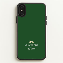 Coquette A New Era Of Me Green  - Clean Girl Aesthetic Phone Case for iPhone XS Max