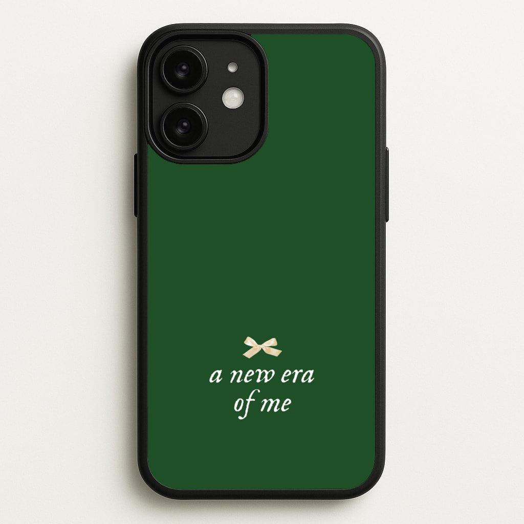 Coquette A New Era Of Me Green  - Clean Girl Aesthetic Phone Case for iPhone 11