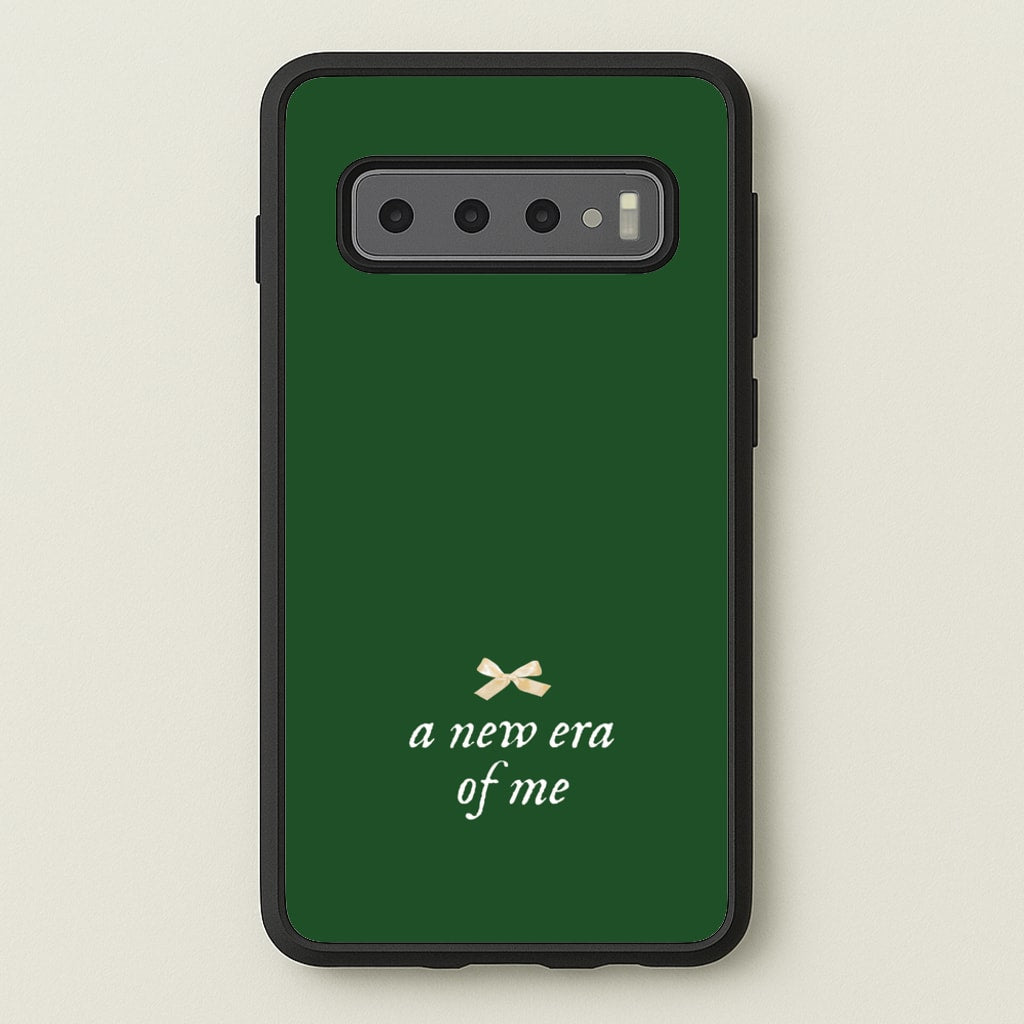 Coquette A New Era Of Me Green  - Clean Girl Aesthetic Phone Case for Galaxy S10