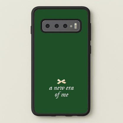 Coquette A New Era Of Me Green  - Clean Girl Aesthetic Phone Case for Galaxy S10