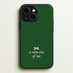 Coquette A New Era Of Me Green  - Clean Girl Aesthetic Phone Case for iPhone 15 Plus