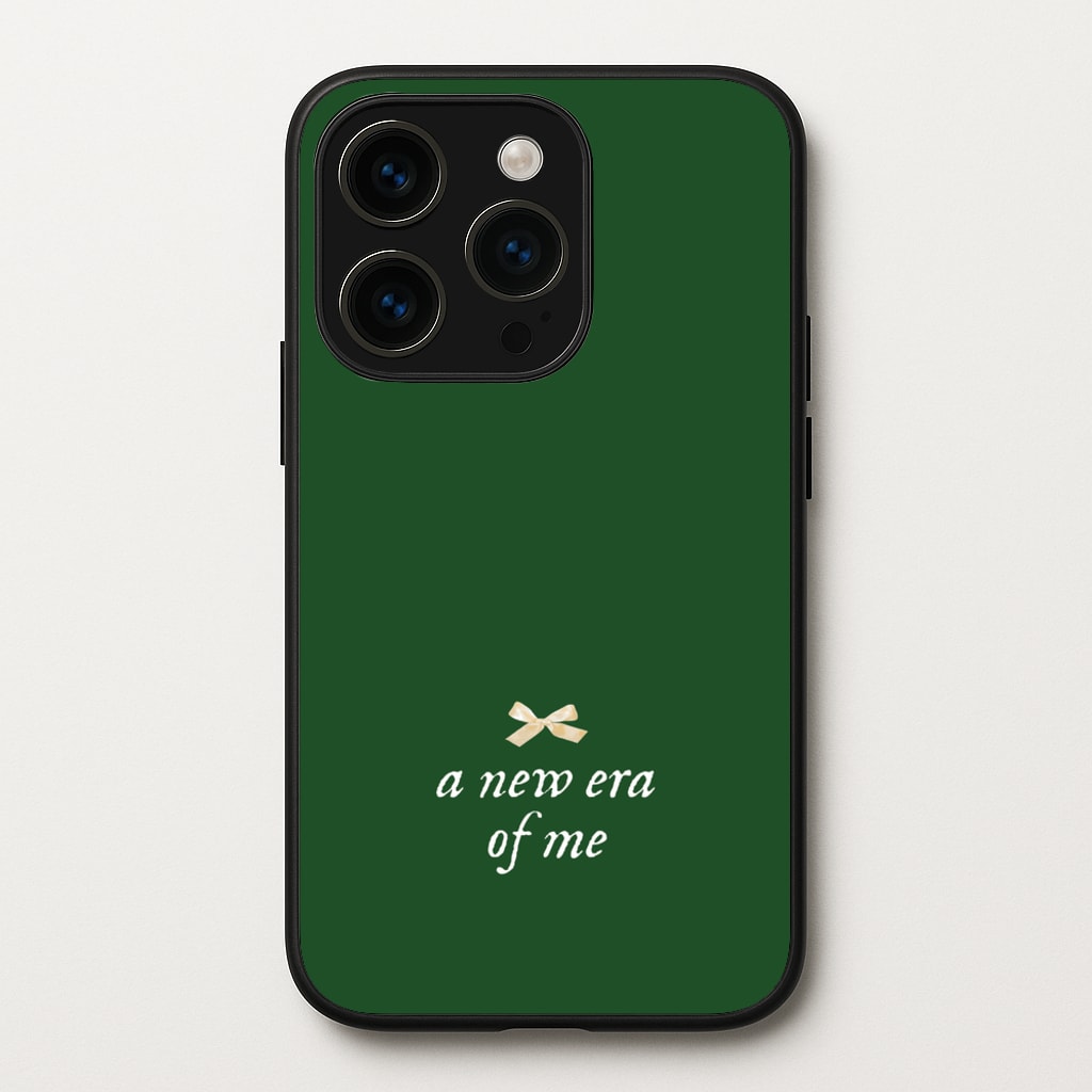 Coquette A New Era Of Me Green  - Clean Girl Aesthetic Phone Case for iPhone 15 Pro Max