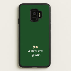 Coquette A New Era Of Me Green  - Clean Girl Aesthetic Phone Case for Galaxy S9