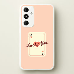 Lucky You Card  - Clean Girl Aesthetic Phone Case for Galaxy A15