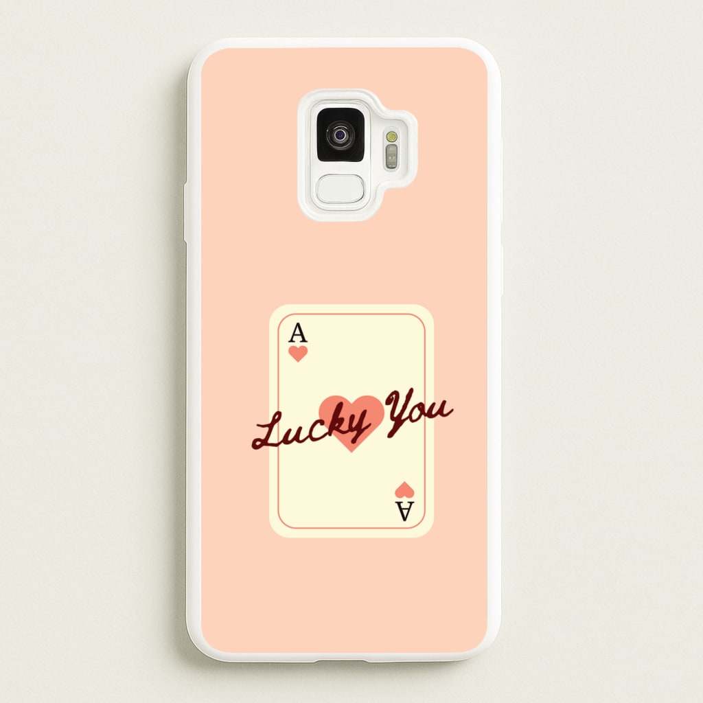 Lucky You Card  - Clean Girl Aesthetic Phone Case for Galaxy S9