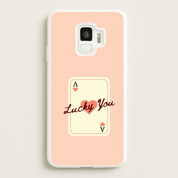 Lucky You Card  - Clean Girl Aesthetic Phone Case for Galaxy S9