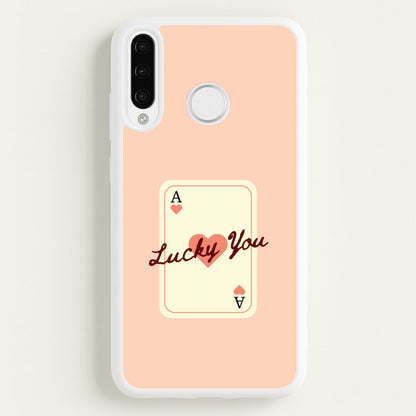 Lucky You Card  - Clean Girl Aesthetic Phone Case for Huawei P30 Lite