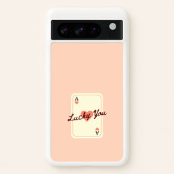 Lucky You Card  - Clean Girl Aesthetic Phone Case for Google Pixel 8 Pro