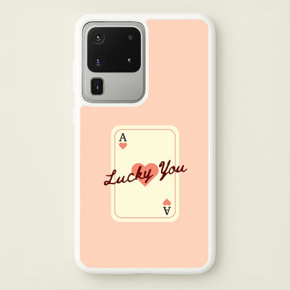 Lucky You Card  - Clean Girl Aesthetic Phone Case for Galaxy S20 Ultra