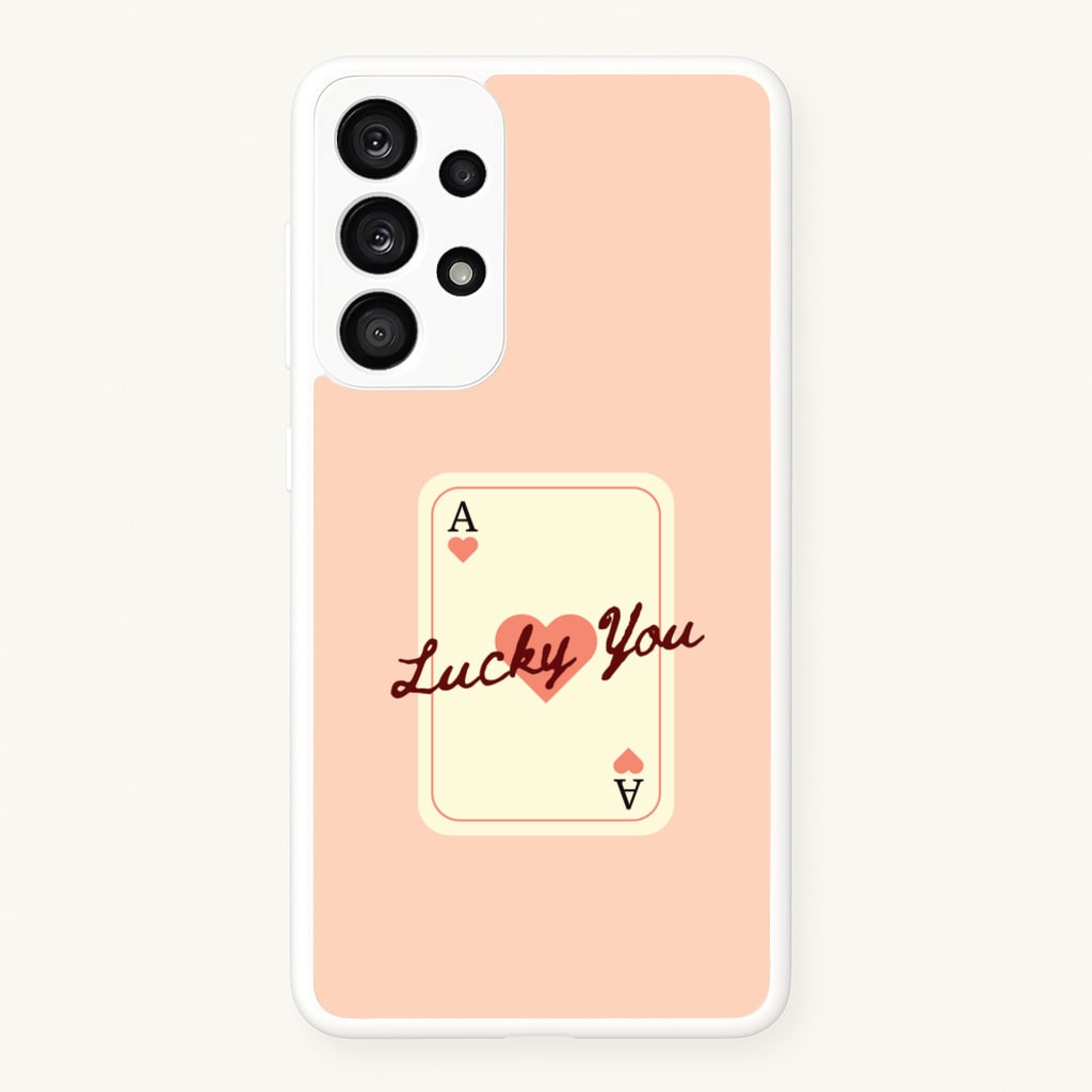 Lucky You Card  - Clean Girl Aesthetic Phone Case for Galaxy A33