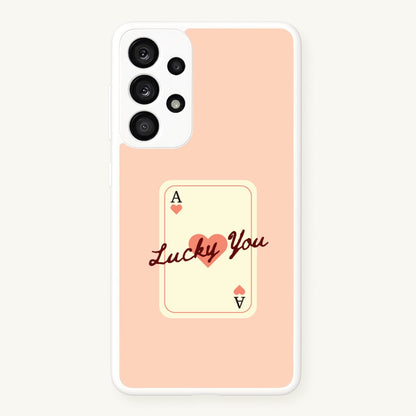 Lucky You Card  - Clean Girl Aesthetic Phone Case for Galaxy A33
