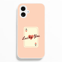 Lucky You Card  - Clean Girl Aesthetic Phone Case for iPhone 16 Plus