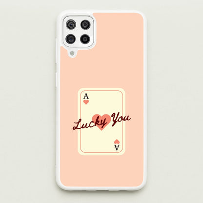 Lucky You Card  - Clean Girl Aesthetic Phone Case for Galaxy A12