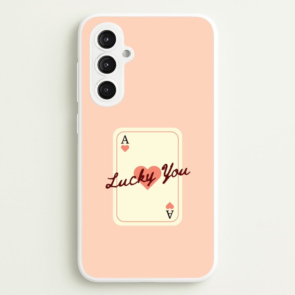 Lucky You Card  - Clean Girl Aesthetic Phone Case for Galaxy S23FE