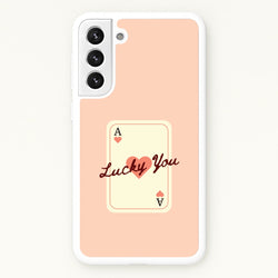 Lucky You Card  - Clean Girl Aesthetic Phone Case for Galaxy S22