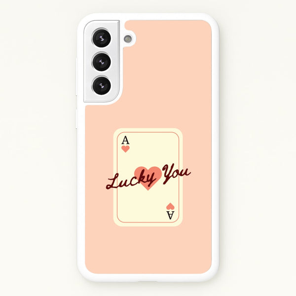 Lucky You Card  - Clean Girl Aesthetic Phone Case for Galaxy S22