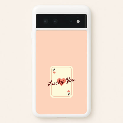 Lucky You Card  - Clean Girl Aesthetic Phone Case for Google Pixel 6