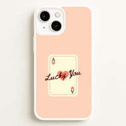 Lucky You Card  - Clean Girl Aesthetic Phone Case for iPhone 13