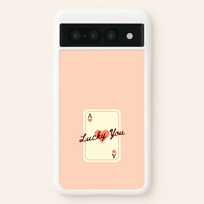 Lucky You Card  - Clean Girl Aesthetic Phone Case for Google Pixel 7 Pro