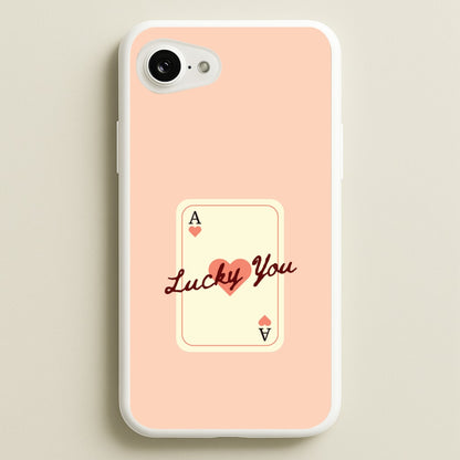 Lucky You Card  - Clean Girl Aesthetic Phone Case for iPhone 16e