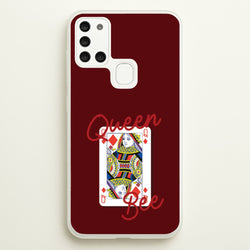 Queen Bee Playing Card  - Clean Girl Aesthetic Phone Case for Galaxy A21s