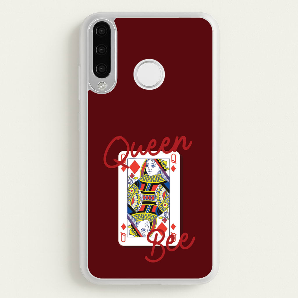 Queen Bee Playing Card  - Clean Girl Aesthetic Phone Case for Huawei P30 Lite