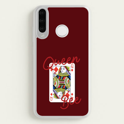Queen Bee Playing Card  - Clean Girl Aesthetic Phone Case for Huawei P30 Lite