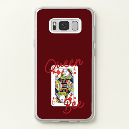 Queen Bee Playing Card  - Clean Girl Aesthetic Phone Case for Galaxy S8 Plus