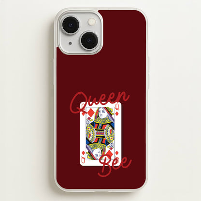 Queen Bee Playing Card  - Clean Girl Aesthetic Phone Case for iPhone 13 Mini