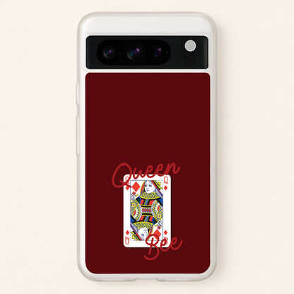 Queen Bee Playing Card  - Clean Girl Aesthetic Phone Case for Google Pixel 8 Pro