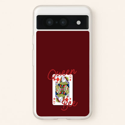 Queen Bee Playing Card  - Clean Girl Aesthetic Phone Case for Google Pixel 8
