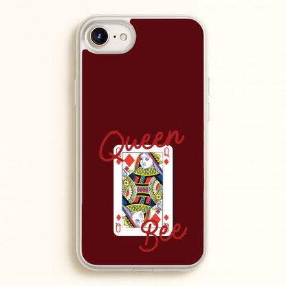 Queen Bee Playing Card  - Clean Girl Aesthetic Phone Case for iPhone 6 / 7 / 8 / SE