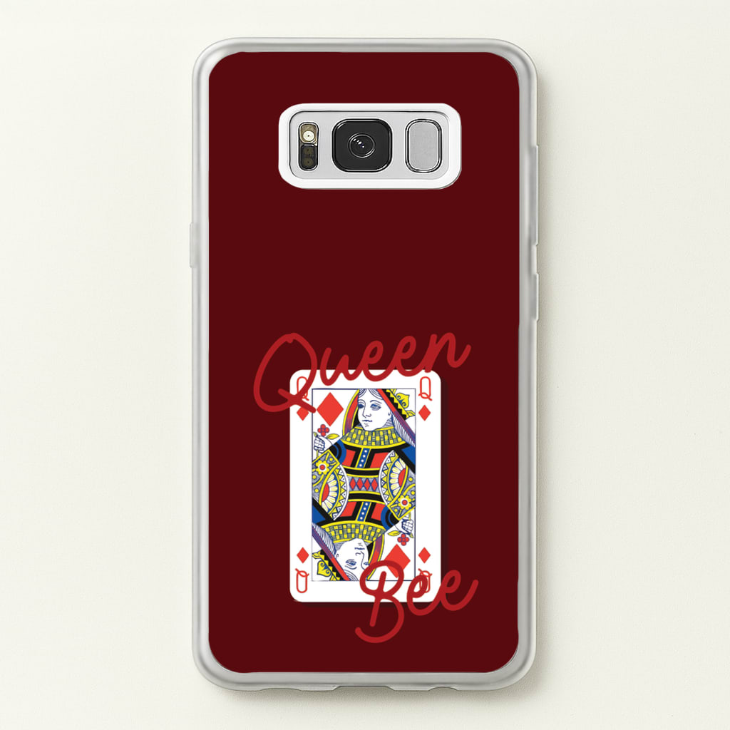Queen Bee Playing Card  - Clean Girl Aesthetic Phone Case for Galaxy S8