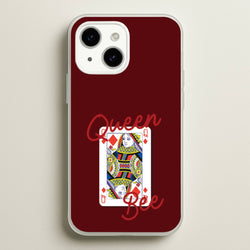 Queen Bee Playing Card  - Clean Girl Aesthetic Phone Case for iPhone 14 Plus