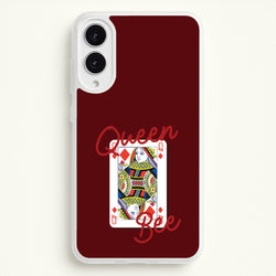 Queen Bee Playing Card  - Clean Girl Aesthetic Phone Case for Galaxy S25 Edge