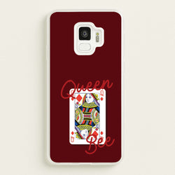 Queen Bee Playing Card  - Clean Girl Aesthetic Phone Case for Galaxy S9