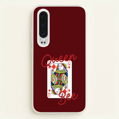 Queen Bee Playing Card  - Clean Girl Aesthetic Phone Case for Huawei P30