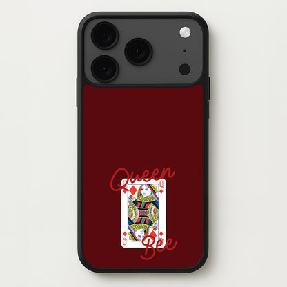 Queen Bee Playing Card Phone Case for iPhone 17 Pro Max