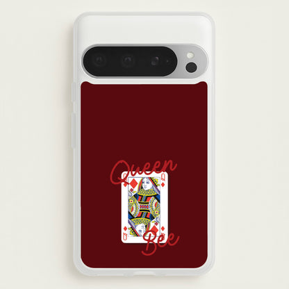Queen Bee Playing Card  - Clean Girl Aesthetic Phone Case for Google Pixel 9 Pro XL