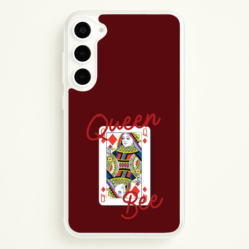 Queen Bee Playing Card  - Clean Girl Aesthetic Phone Case for Galaxy S23