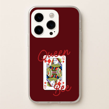 Queen Bee Playing Card  - Clean Girl Aesthetic Phone Case for iPhone 15 Pro