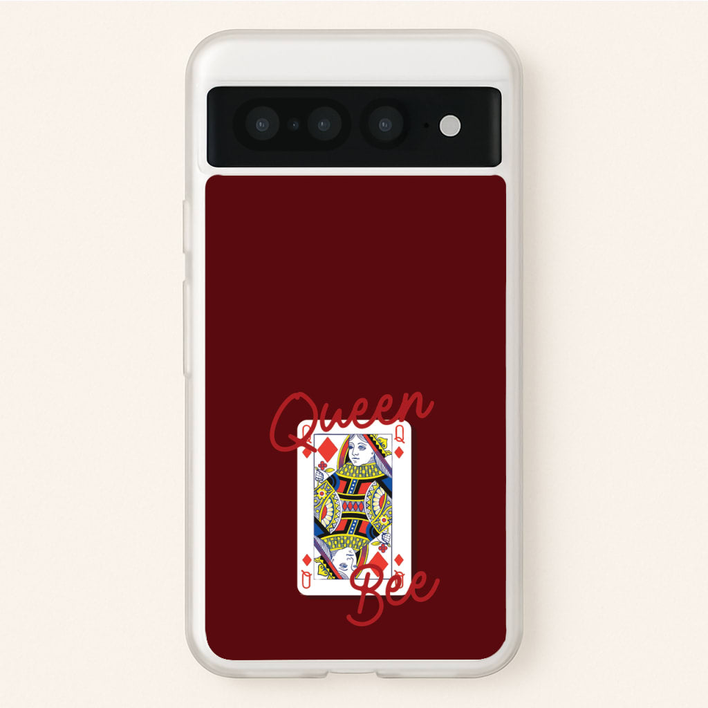 Queen Bee Playing Card  - Clean Girl Aesthetic Phone Case for Google Pixel 7 Pro