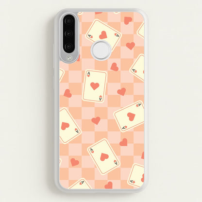 Cute Playing Cards And Hearts Pattern  - Clean Girl Aesthetic Phone Case for Huawei P30 Lite