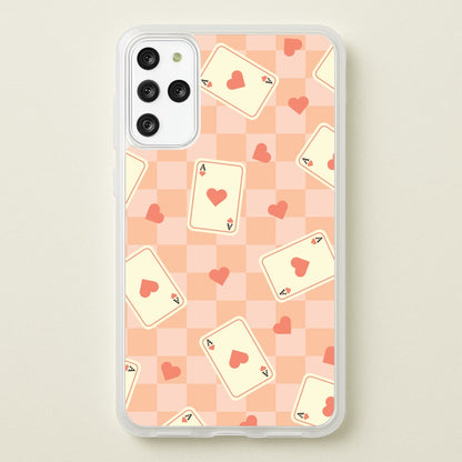 Cute Playing Cards And Hearts Pattern  - Clean Girl Aesthetic Phone Case for Galaxy S20 Plus