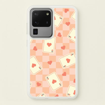 Cute Playing Cards And Hearts Pattern  - Clean Girl Aesthetic Phone Case for Galaxy S20 Ultra