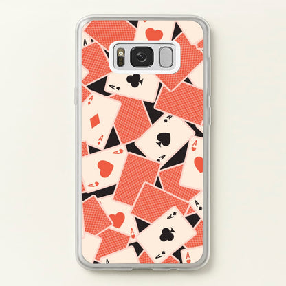 Playing Cards Collage Pattern  - Clean Girl Aesthetic Phone Case for Galaxy S8 Plus