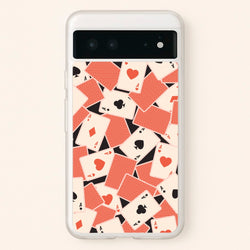 Playing Cards Collage Pattern  - Clean Girl Aesthetic Phone Case for Google Pixel 6