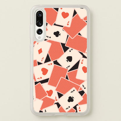 Playing Cards Collage Pattern  - Clean Girl Aesthetic Phone Case for Huawei P20 Pro